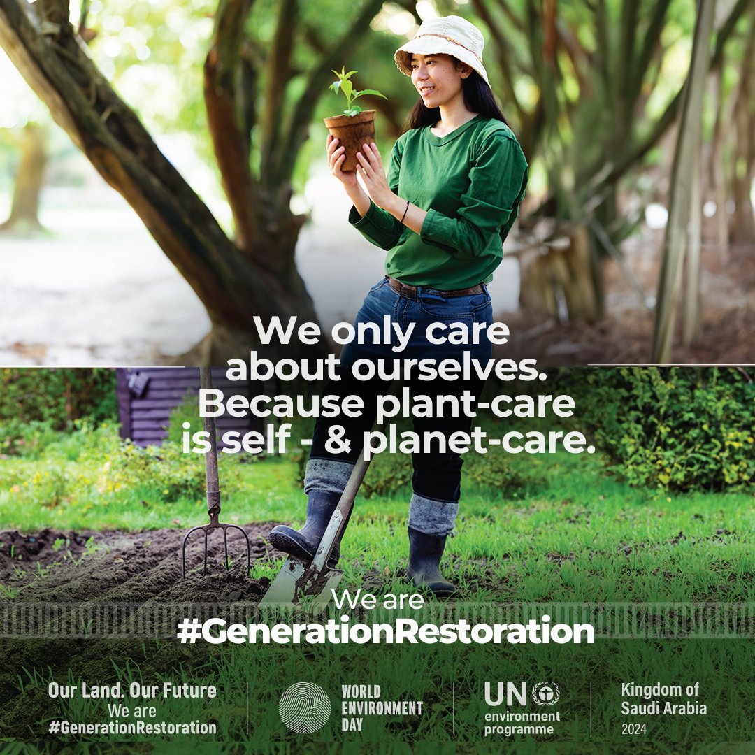 It’s time to put yourself & planet Earth first. A healthy planet benefits us all – from the fresh air we breathe, to the food we eat and the water we drink. This #WorldEnvironmentDay, be part of #GenerationRestoration to ensure a better future for all. worldenvironmentday.global