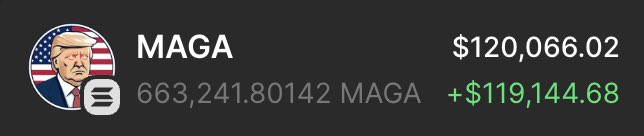MagicDegenSOL's tweet image. Giving away $500 in $MAGA 🇺🇸

Drop your $SOL addy, RT &amp;amp; follow w/🔔

~ 24 hours only ⏰