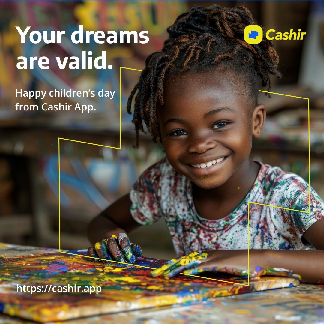 Your dreams are valid.
Children, dream wild, dream far, and chase your dreams.
Happy children’s day from us at Cashir.

#childrens #childrensday #cashir #dreams #viral #celebration