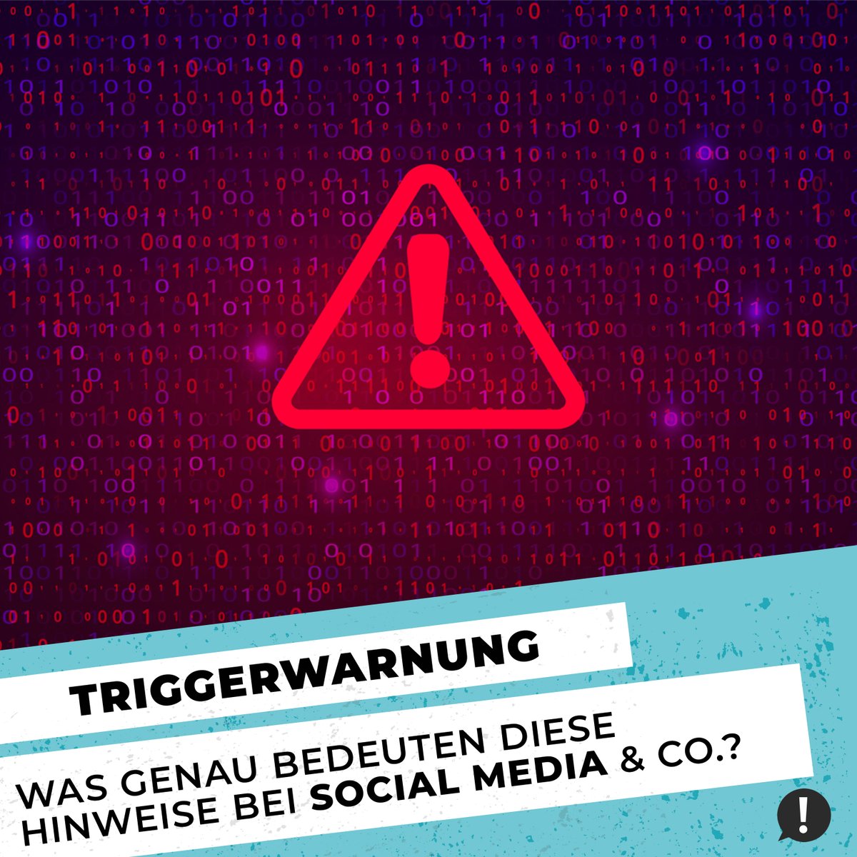 juuuport's tweet image. Bei TikTok, Insta &amp;amp; Co. gibt es immer häufiger #Triggerwarnungen. Neben dem Schutz vor psychisch belastenden Inhalten werden diese Hinweise leider auch für Aufmerksamkeit &amp;amp; Sensationsgier genutzt. Wir haben uns das mal genauer angeschaut: juuuport.de/infos/triggerw…