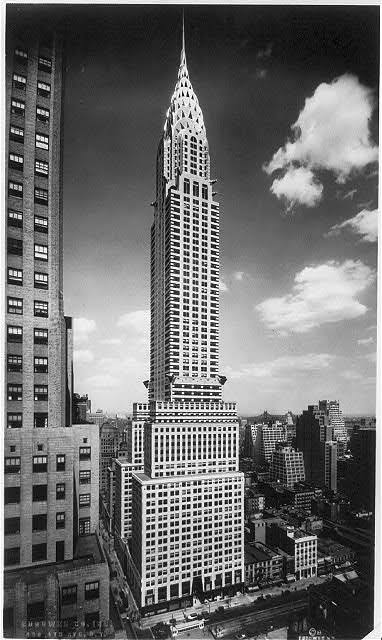 #ThisDayInHistory Post 1400:

27 May 1930 (94 years ago): The 1,046 feet (319 m) Chrysler Building in New York City, the tallest man-made structure at the time, opened to the public.  

#History #OnThisDay #OTD #ChryslerBuilding #NewYork