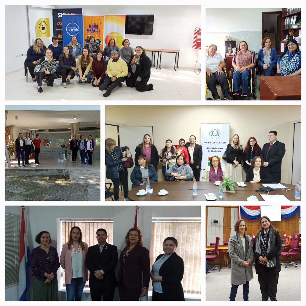COCEMFEnacional's tweet photo. 🇵🇾Visitamos Paraguay y nos reunimos con nuestras socias @fundacionsaraki y Teko Sa So para impulsar nuestro proyecto "Las mujeres con discapacidad de Paraguay defendemos nuestros derechos" con el que buscamos garantizar la participación sociopolítica y laboral. #CooperaCOCEMFE https://t.co/nF9h8iHczx