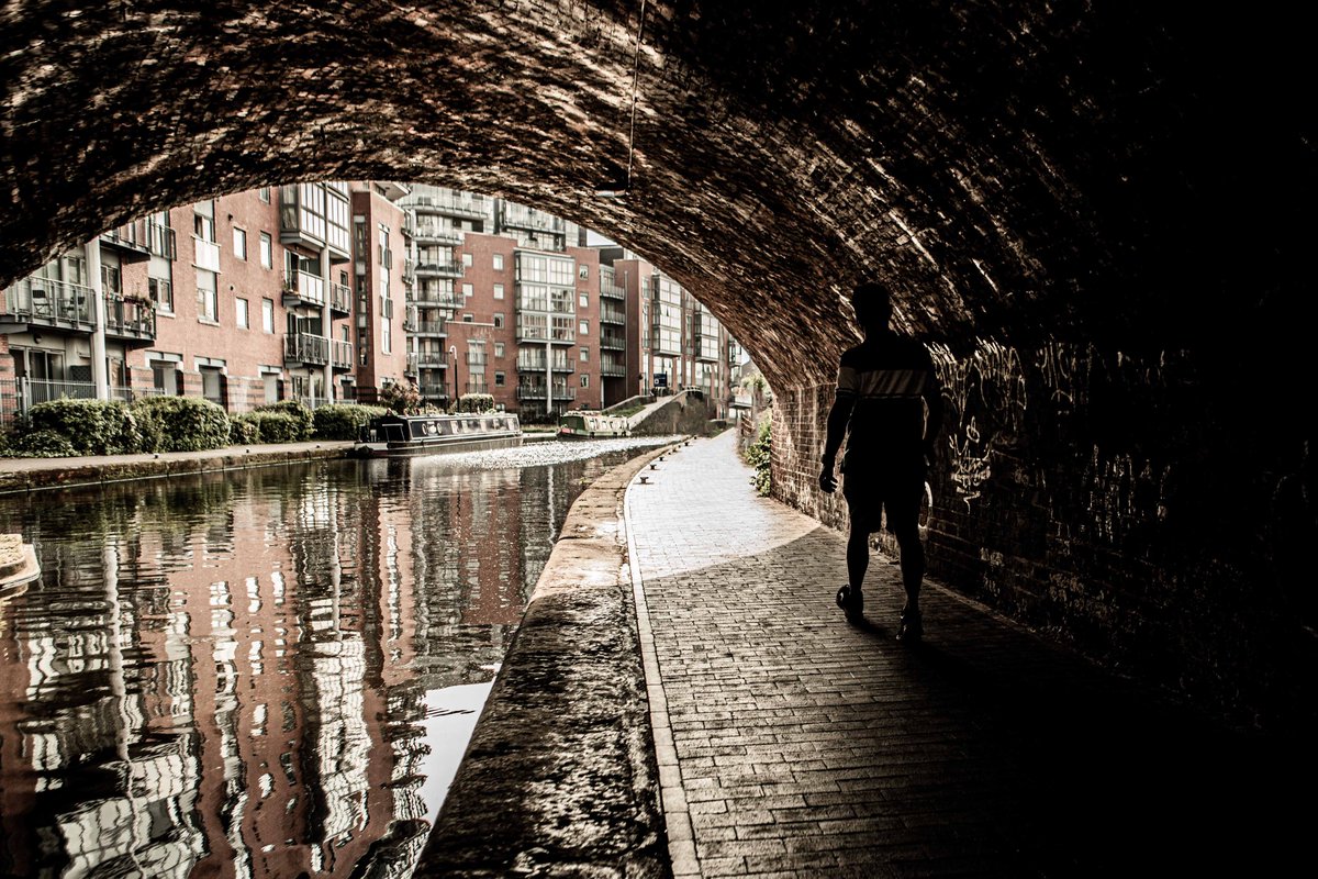 Under a canal bridge in Birmingham #birminghamuk #streetphotography
