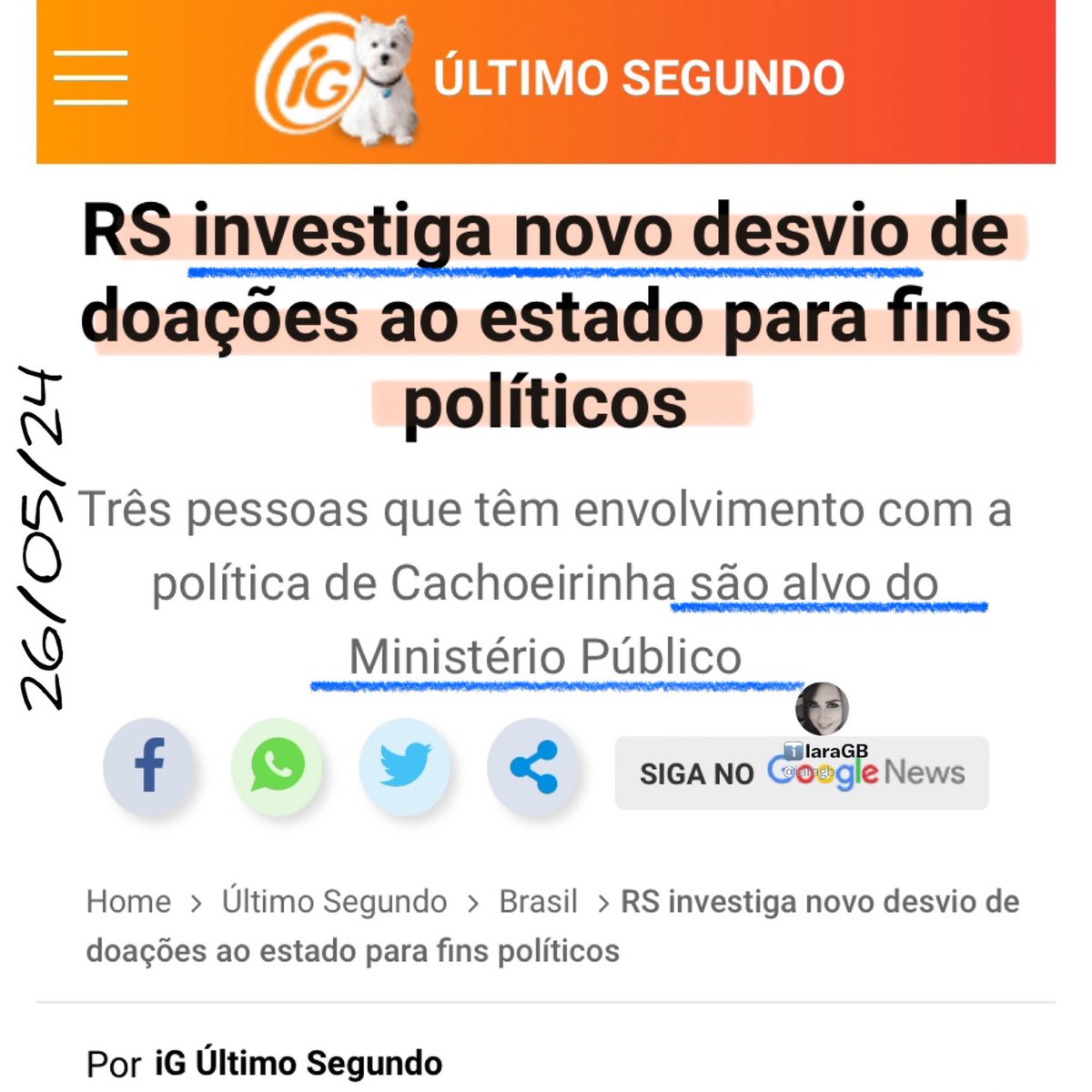 Péra‼️

Não era FakeNews a informação que políticos do RS estavam desviando doações⁉️

Por que “novo”, existiu outros desvios⁉️🤡