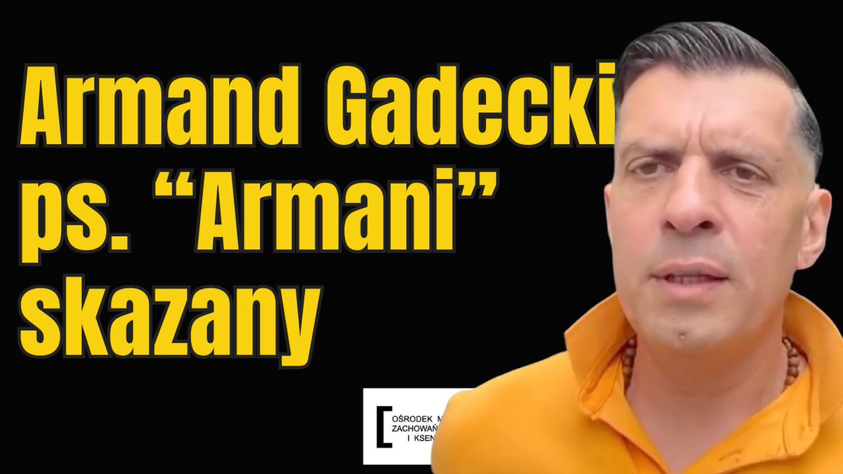 Dzisiaj o 13:30 w wejściu na żywo porozmawiamy o prorosyjskim patostreamerze Amandzie Gadeckim pseudonim 'Tani Armani', który właśnie został skazany na karę 16 miesięcy ograniczenia wolności.