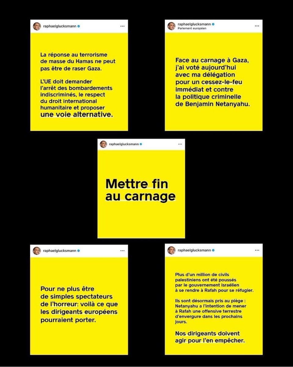 🙏 Raphaël pour la fermeté.Tu l'as dit à plusieurs reprises les européens ont été aphones face au sort des civils palestiniens. Il est minuit moins le quart,arrêtons cette boucherie! Le risque génocidaire est avéré &les décisions de la cour internationale doivent être respectées.