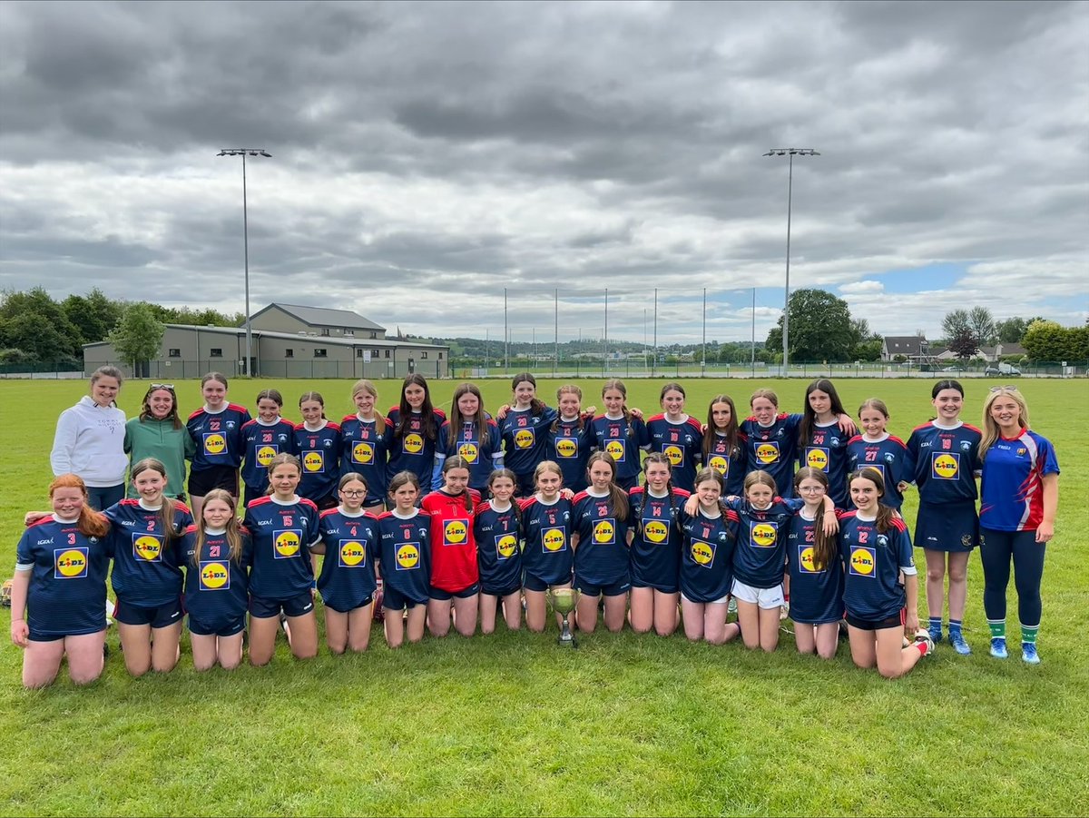 A huge congratulations to our 1st yr Camogie panel crowned U14 County Champions last Fri vs. Pres Mitchelstown!! The game was extremely close with @Trionoide winning by a single point!. A deserved win after all your hard work and training. Comhghairdeas libh!!!🏆👏👏