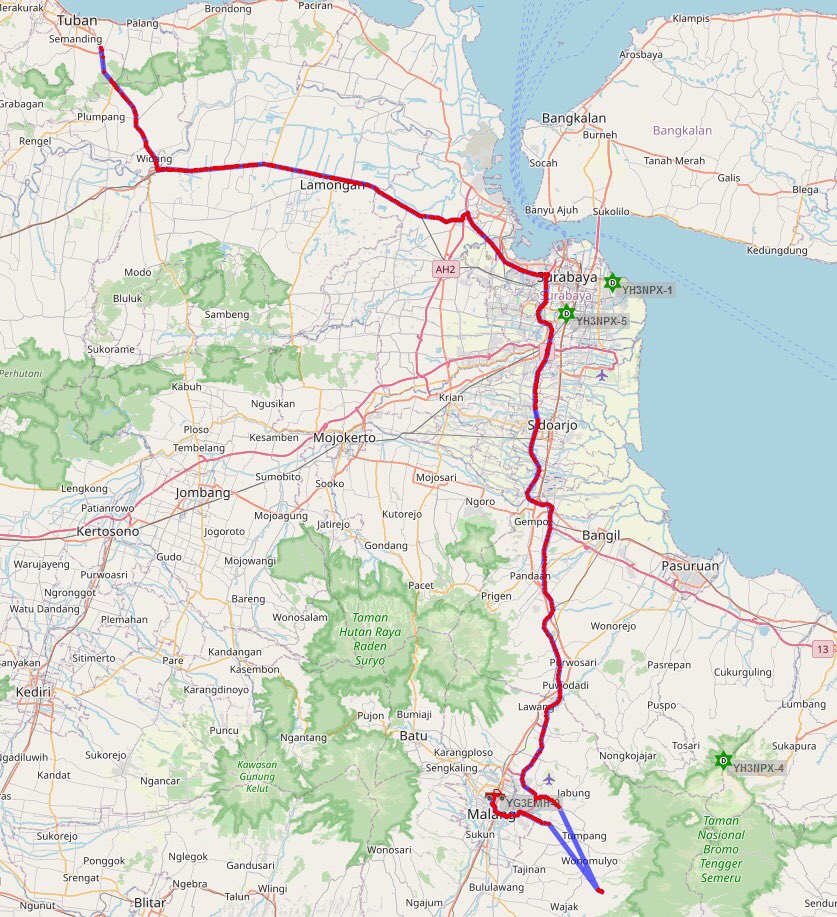 Good path! Via YH3NPX-4, YH3NPX-5 and YH3NPX-1 digipeater #APRS 144.390 MHz #ORARI #hamradio