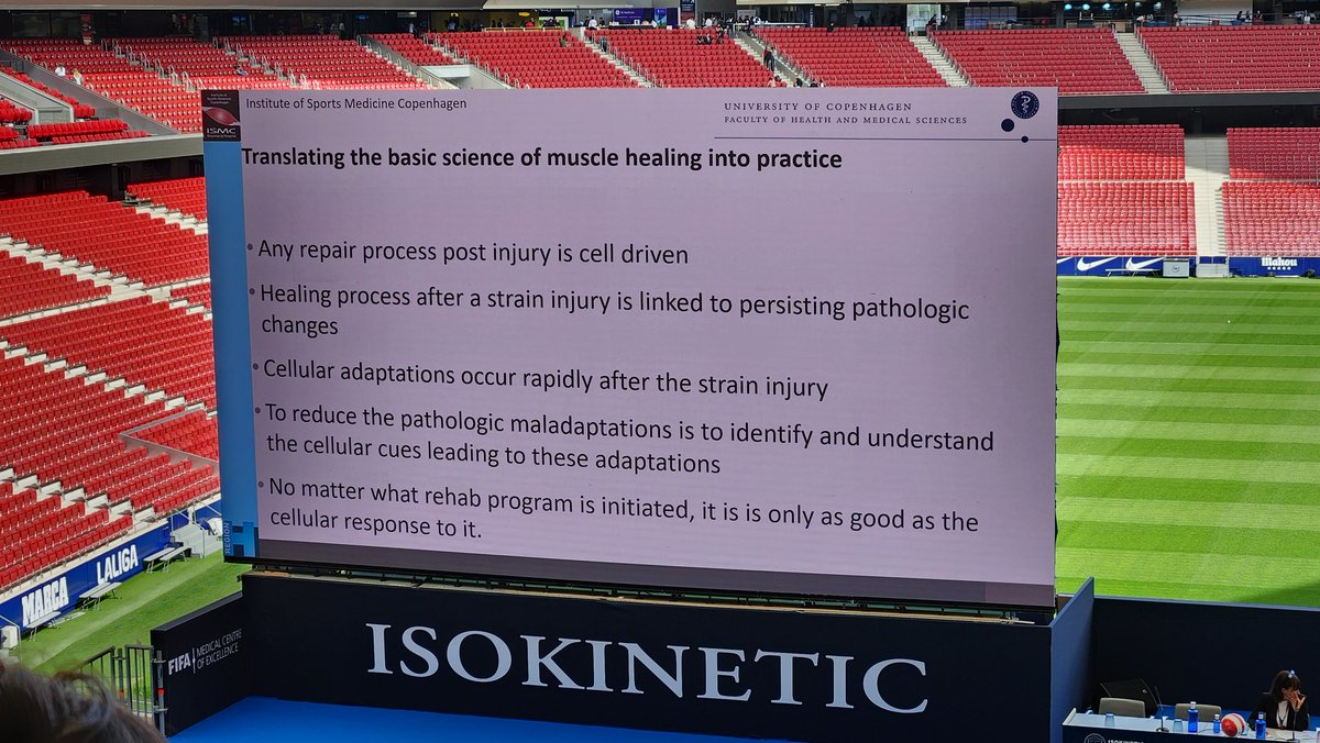Paul Blazey (@blazey85) on Twitter photo Monika Bayer doing a great job <a href="/footballmed/">Isokinetic Conference</a> explaining that as clinicians we need to upgrade our understanding of muscle healing π
Do we ever really heal?
It probably depends on whether we talking about structure or function π Monika Bayer doing a great job <a href="/footballmed/">Isokinetic Conference</a> explaining that as clinicians we need to upgrade our understanding of muscle healing π
Do we ever really heal?
It probably depends on whether we talking about structure or function π
