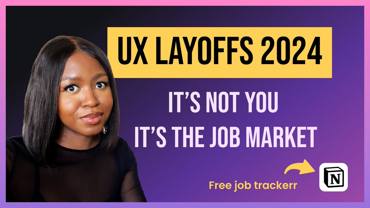 New video out at 12pm GMT youtu.be/Za5RPXtYa0M?si… 
#ux #uxdesign #layoffs2024 #tech #dailyui