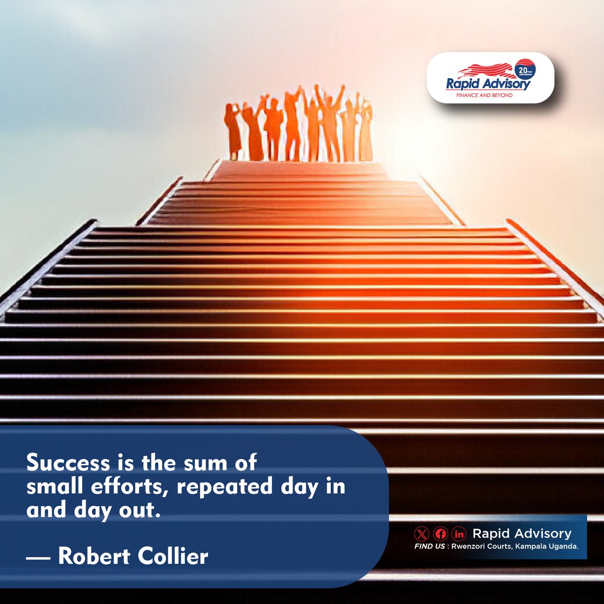 Consistent effort leads to success. Let's stay committed to our goals, take small steps each day, and watch as our efforts accumulate into greatness. #ConsistentEffort #WednesdayWisdom