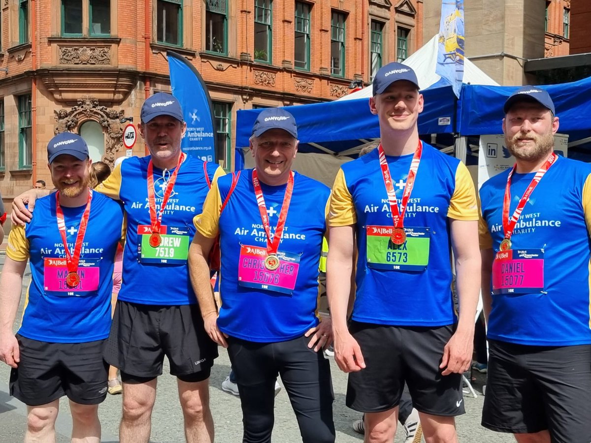 Great day yesterday for team <a href="/GGM_Ltd/">GGM Group Ltd</a> and <a href="/PSDgroundscare/">PSD Groundscare</a> running 🏃‍♀️ the #manchester10k
In aid of the <a href="/NWAirAmbulance/">North West Air Ambulance Charity</a>. Thanks to all supporters 🙏 if you've not donated yet its not too late justgiving.com/fundraising/th…