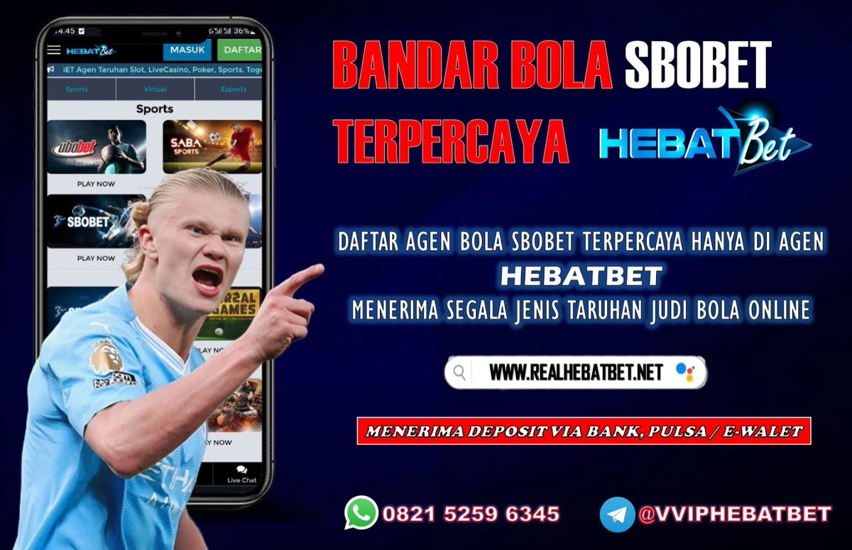 Daftar agen judi bola SBOBET terpercaya, HEBATBET adalah agen situs judi bola online terpercaya saat ini, menerima segala jeni taruhan judi bola online.
#hebatbet #sbobet #judibolaonline #mixparlay #handicap #euro2024 #bolasbobet #judibolaterpercaya #vviphebatbet #agenhebatbet