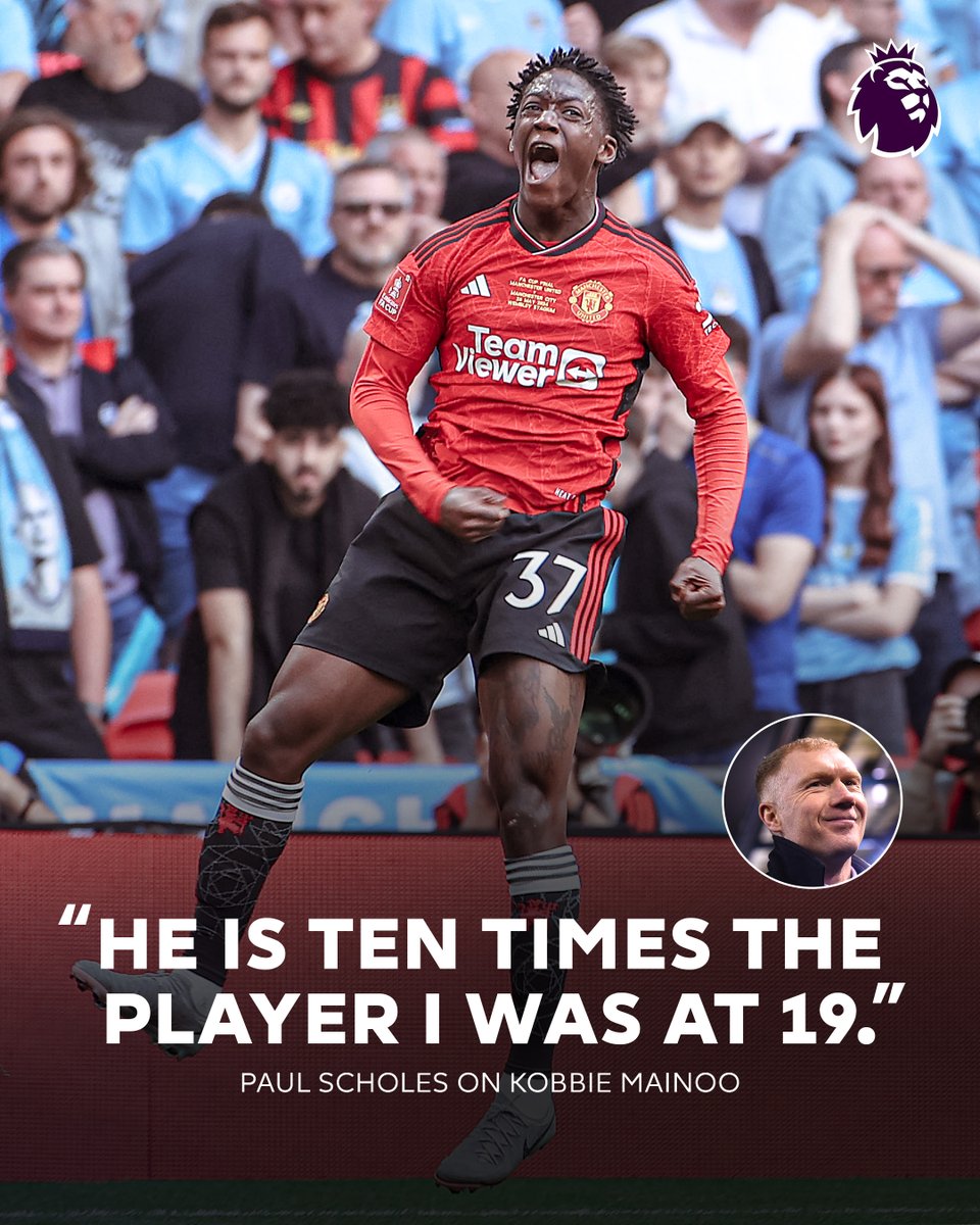 'Read a few comparisons between me and this kid last week. Don’t waste your time....' Words from a @ManUtd legend on their latest young star, Kobbie Mainoo ✨