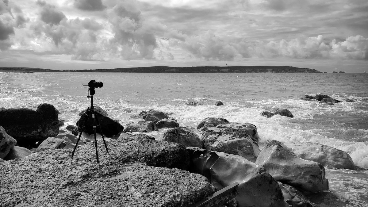 Here at the moment, overlooking the Isle of Wight on the South Coast of England Too windy for the drone so far, perfect for long exposure photography