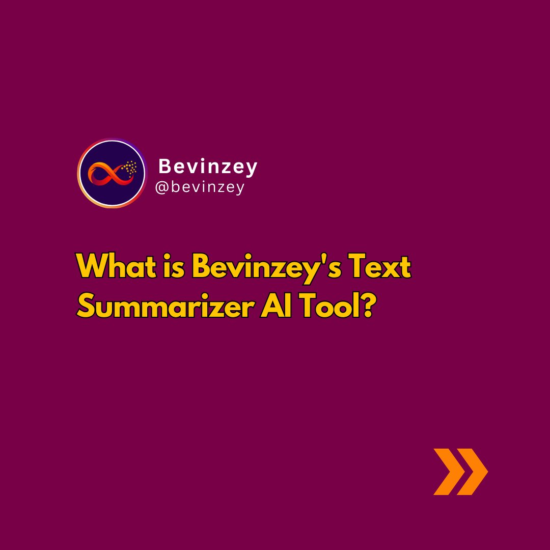 bevinzey's tweet image. Stop wasting time on endless reading! Dive into the future of learning with Bevinzey's Text Summarizer AI Tool! 🚀 Instant insights, maximum efficiency—try it now and watch your productivity soar!
#TextSummarizer #AIinEducation #TimeSaver #ResearchMadeEasy #SmartLearning