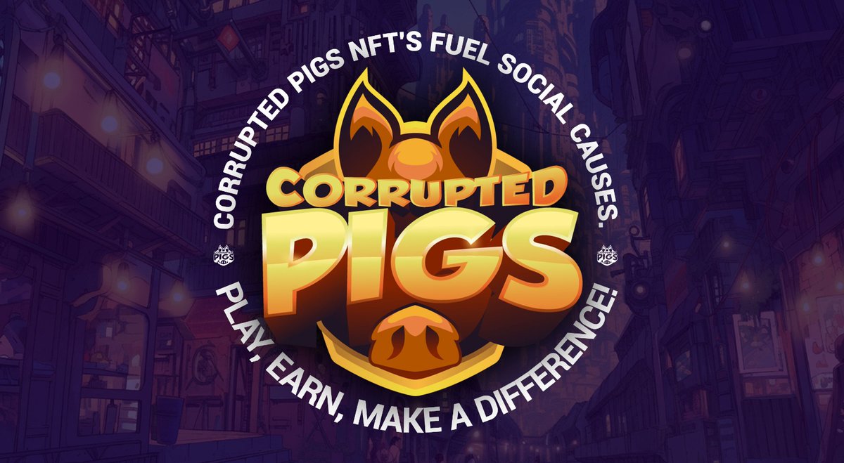 CorruptedPigs's tweet photo. 🐷 @CorruptedPigs believe it's possible to combine art, technology, philosophy, and a social mission of fighting corruption through a decentralized system of associations worldwide. #NFTGames #web3game #CorruptedPigs https://t.co/2CizPdmx29
