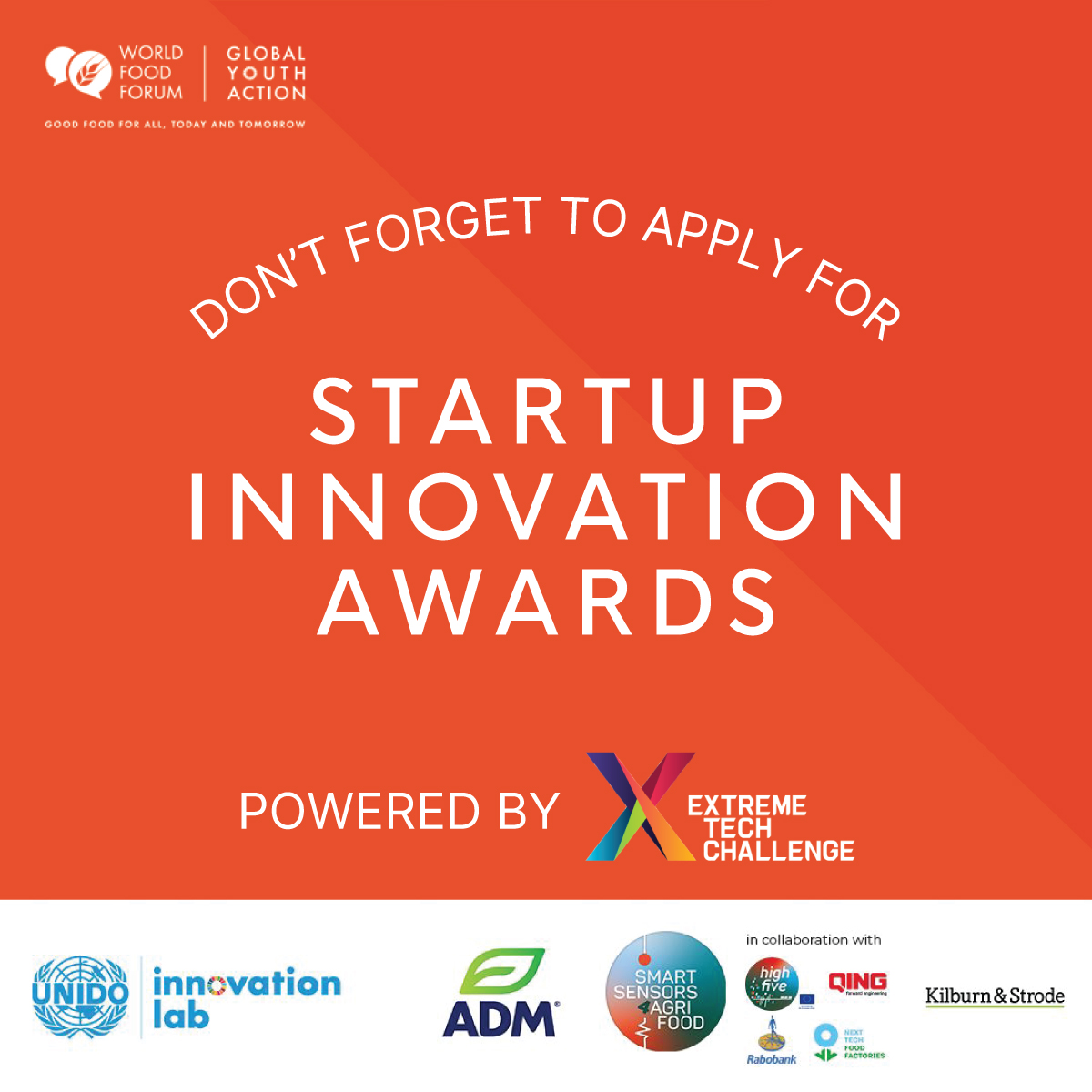 #StartupInnovationAwards 🚀 There is still some time but do not wait until the last minute. Apply now and encourage some other young #entrepreneurs 🙌 📌 f6s.com/2024-un-wff-st… @World_FoodForum #I3instrument #FoodProcessing #startup #digitalization #sustainability