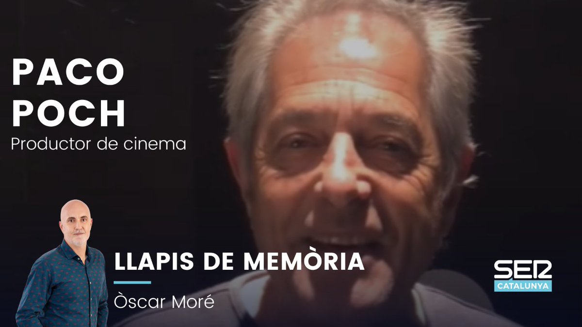 🔵✏️Avui al @LlapisMemoria, el productor de cinema @pacopochcinema ⏰De 15 a 16h a @SERCatalunya 📻 Escolta-ho aquí: cadenaser.com/sercat/