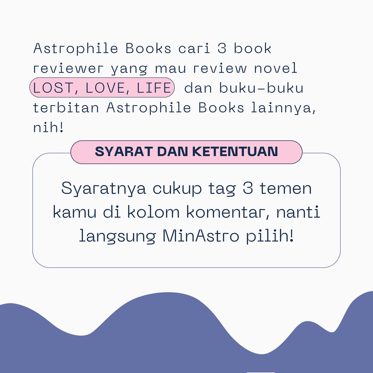 ‼️DICARI‼️
3 orang yang mau buku gratis dari Astrophile Books cukup mention temen kamu aja ya di kolom komentar!😍🤟🏻
<a href="/smollystar/">ijEL</a>