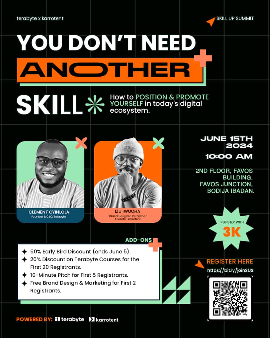 karrotent's tweet photo. Join our Skill Up Event and discover how to position and promote yourself effectively in today's digital ecosystem. 

Don't just gain another skill—transform your digital presence. Register now!
https://t.co/eOc5nFm7tR

#skills #digitalskills #scaleup #skillup #promotion #summit https://t.co/T0uju0mKSd
