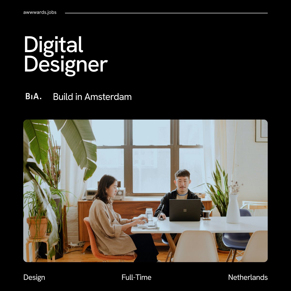 Hiring Alert! 🚨
Amsterdam based agency @buildinams is seeking a talented #DigitalDesigner to join their dynamic team. Don't hesitate and apply here: bit.ly/3R2P8Sq