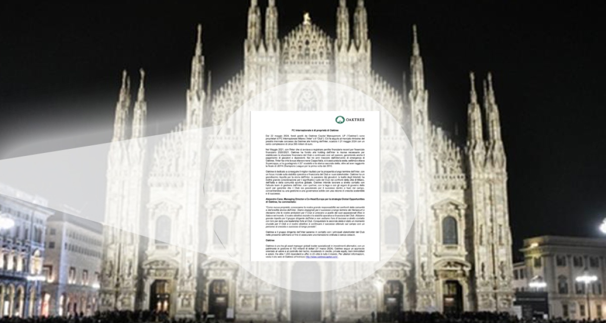 #ultimora Milano, Oaktree festeggia la proprietà proiettando l'escussione dell'Inter sul Duomo lercio.it/milano-oaktree…