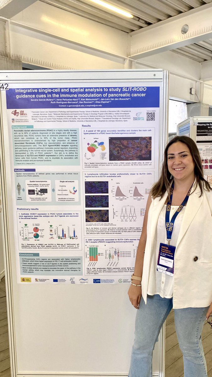 Excited to be presenting our work on spatial analysis of PDAC at the ISCO conference in Barcelona. 

@ElisaEspinet