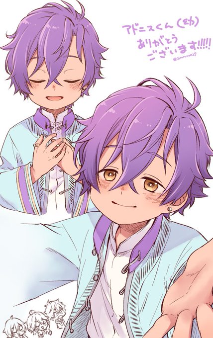 「purple hair shirt」 illustration images(Latest)｜4pages