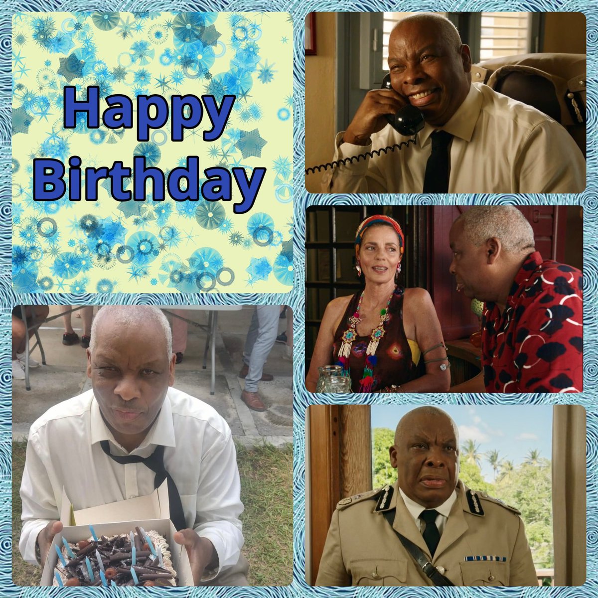 This little lizard has been on his travels and managed to miss the birthday of dear @Don_warrington a.k.a. #CommissionerSelwynPatterson. That won’t do, I’m so sorry! So may I celebrate this legend belatedly today? 

Happy birthday Don! 🥳🎂🎈🎉

#donwarrington #DeathInParadise