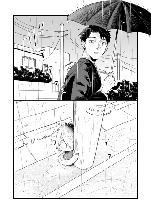 怪異に付き纏われる水とおねこ父の話
水、おねこ父を拾う編1/2 