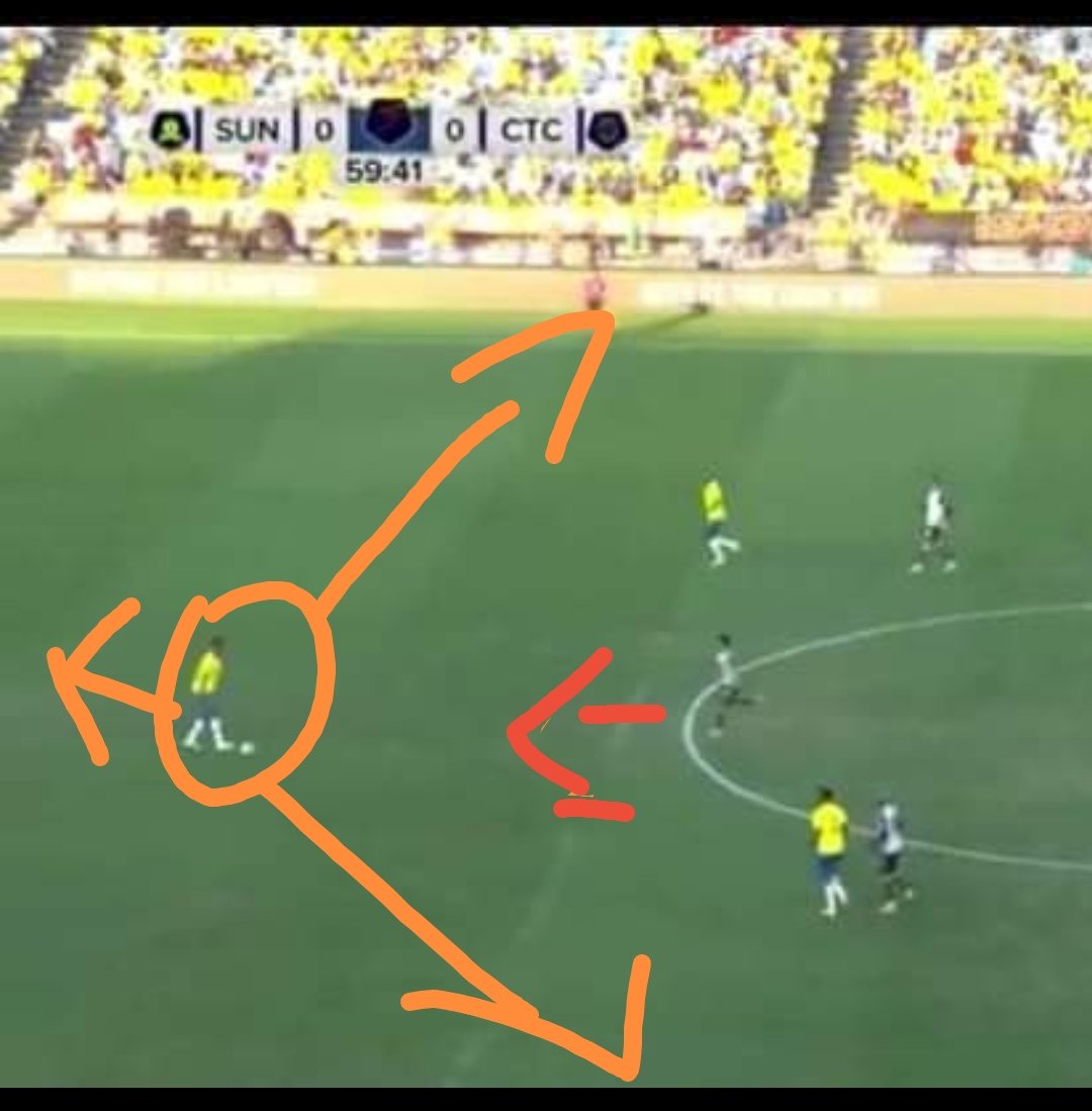 Pat_mun's tweet image. I still don't get how we conceded this goal. Like how can Bafana Bafana defender be so casual? Like who taught him dribbling skills because only Mudau and Modiba can do that😭