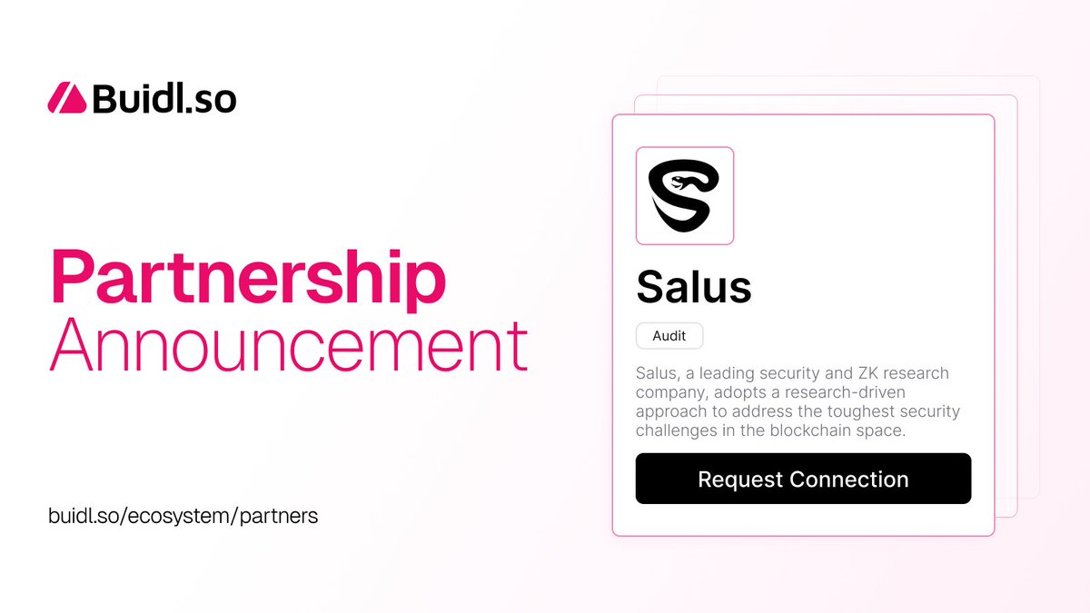 🚨 Builders, are security vulnerabilities giving you nightmares?

We've got your back and partnered with the elite cyber guardians @salus_sec to fortify your Web3 defenses and banish those pesky bugs.