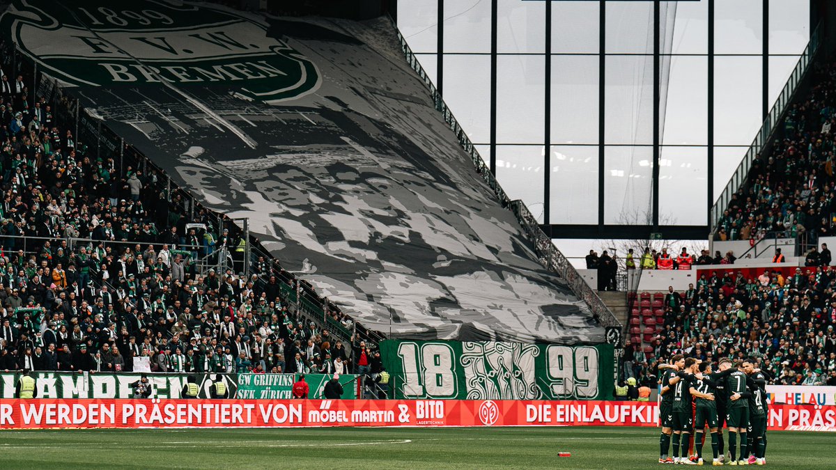 We are 𝐟𝐨𝐫𝐞𝐯𝐞𝐫 grateful for your sensational support in every one of our away games this season 🥹

You never ceased to amaze us 🫶

#werder