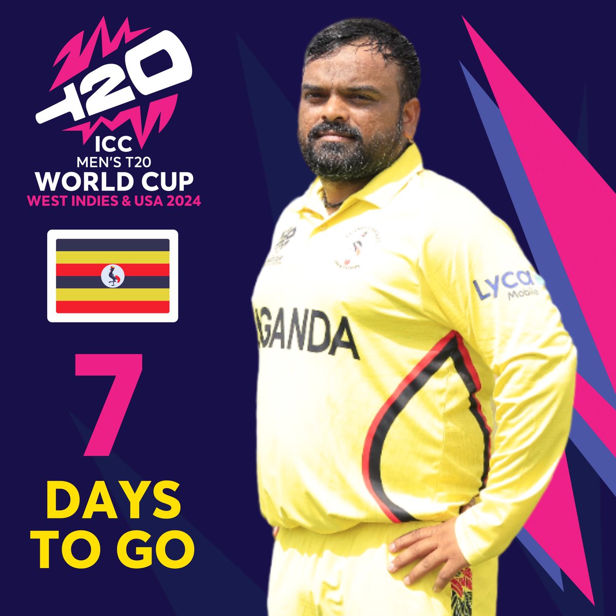 Just 7 days 🔥 

#WeAreCricketCranes #CricketUganda