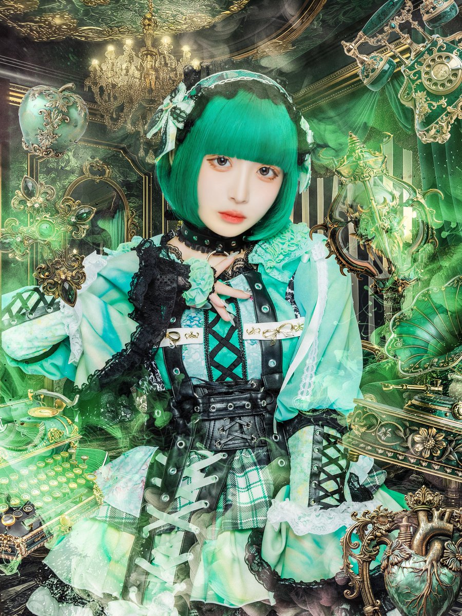 madmed_official's tweet photo. 【新衣装&amp;個人アー写解禁】

🂳•🃌•━━━━━

 「 私が居なきゃ息できないでしょ？ 」

　　❦ 緑色担当 ❦
　　
　　Q酸素 -Q sanso-

　　@QO2_madmed 
 
                             ━━━━━•🂺•︎🂬

1000RPで4人目解禁...‼︎‼︎‼︎

#拡散希望 
#マドメド https://t.co/PACIGhwYCV