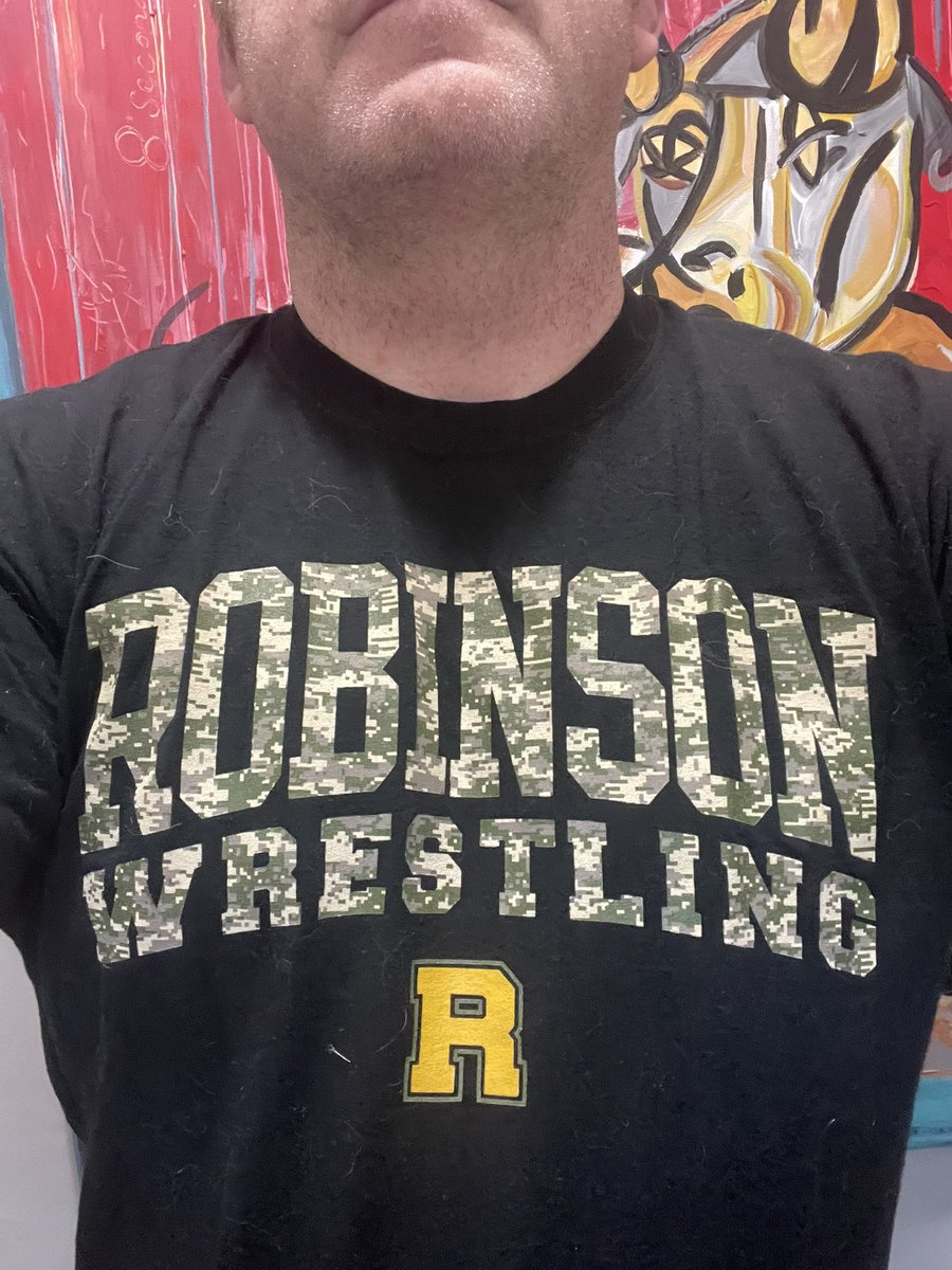 #WrestlingShirtADayinMay for  @RobinsonWRSTL