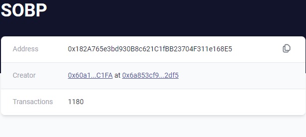 Only one step remains for your SoB points to convert to real $SoB. Our first staking phase has ended. The points you have earned have been sent to your wallets !

You can check your wallet with the zksync explorer. Our SoBPoint address is