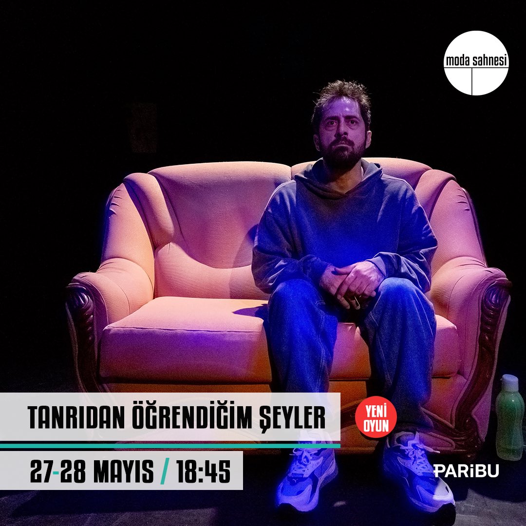 Tanrıdan Öğrendiğim Şeyler
Bugün, 18.45
28 Mayıs, 18.45

Bilet almak için🔻
biletinial.com/tr-tr/tiyatro/…

#tanrıdanöğrendiğimşeyler #modasahnesi