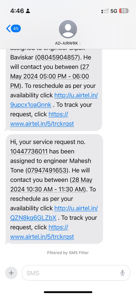 ChanderKararia's tweet photo. @Airtel_Presence None of the person picking the calls and @Airtel_Presence @airtelindia is simply passing the tickets from one person to another... #worst #customer_service #customersupport https://t.co/ycUzbKem00