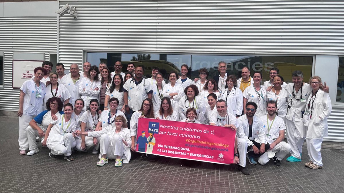 📌 En el Dia Internacional de la Medicina d'Urgències i Emergències 

➕A #hgermanstrias ens sumem a la campanya per donar visibilitat i reconeixement a aquesta especialitat

👉🏼Ens cuiden, cuidem-los

#OrgulloDeUrgenciólogo
#EspecialidadUrgenciasYa