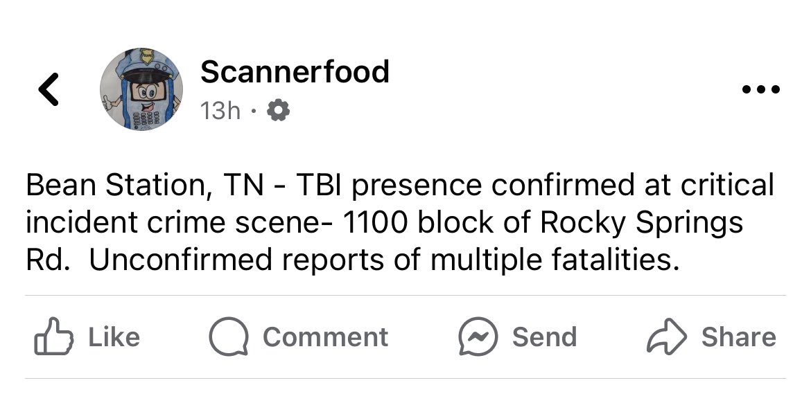 🚨 Urgent Update 🚨 We have received unconfirmed multiple reports of bodies found in Rogersville, Tennessee. At this time, details are scarce, and we are awaiting official confirmation. Our thoughts and prayers are with all those affected by this developing situation. Please
