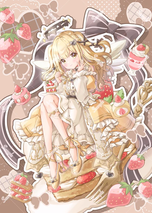 LapisLive所属 心羽ちい様(@ chi_coha)のご活動用イラストを描かせていただきました 