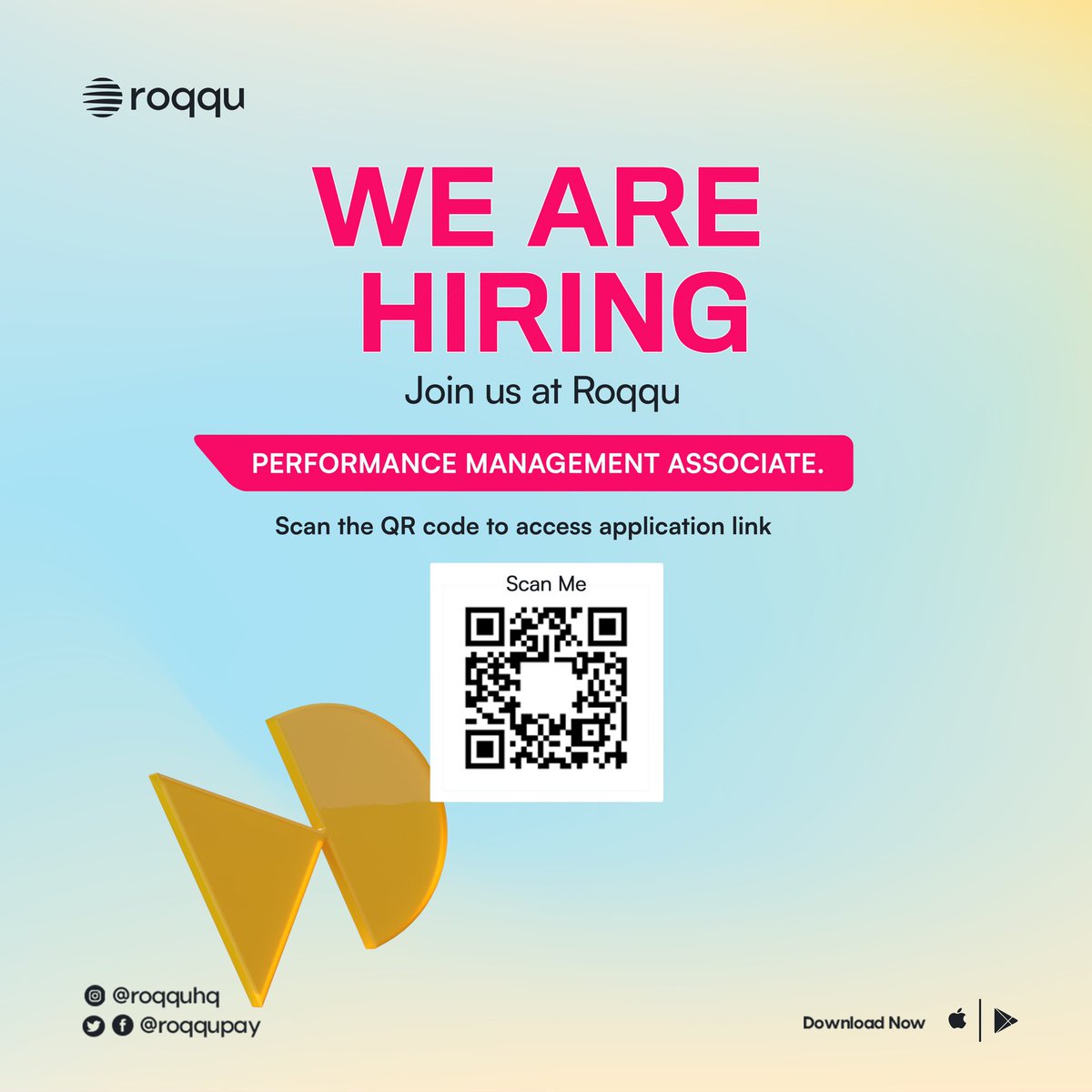 🚀 Join our team as a Performance Management Associate! Passionate about driving excellence? We're looking for talented individuals to join us. Apply now via the link in our bio or scan the QR Code on our flyer. #JobOpening #RoqquCareers