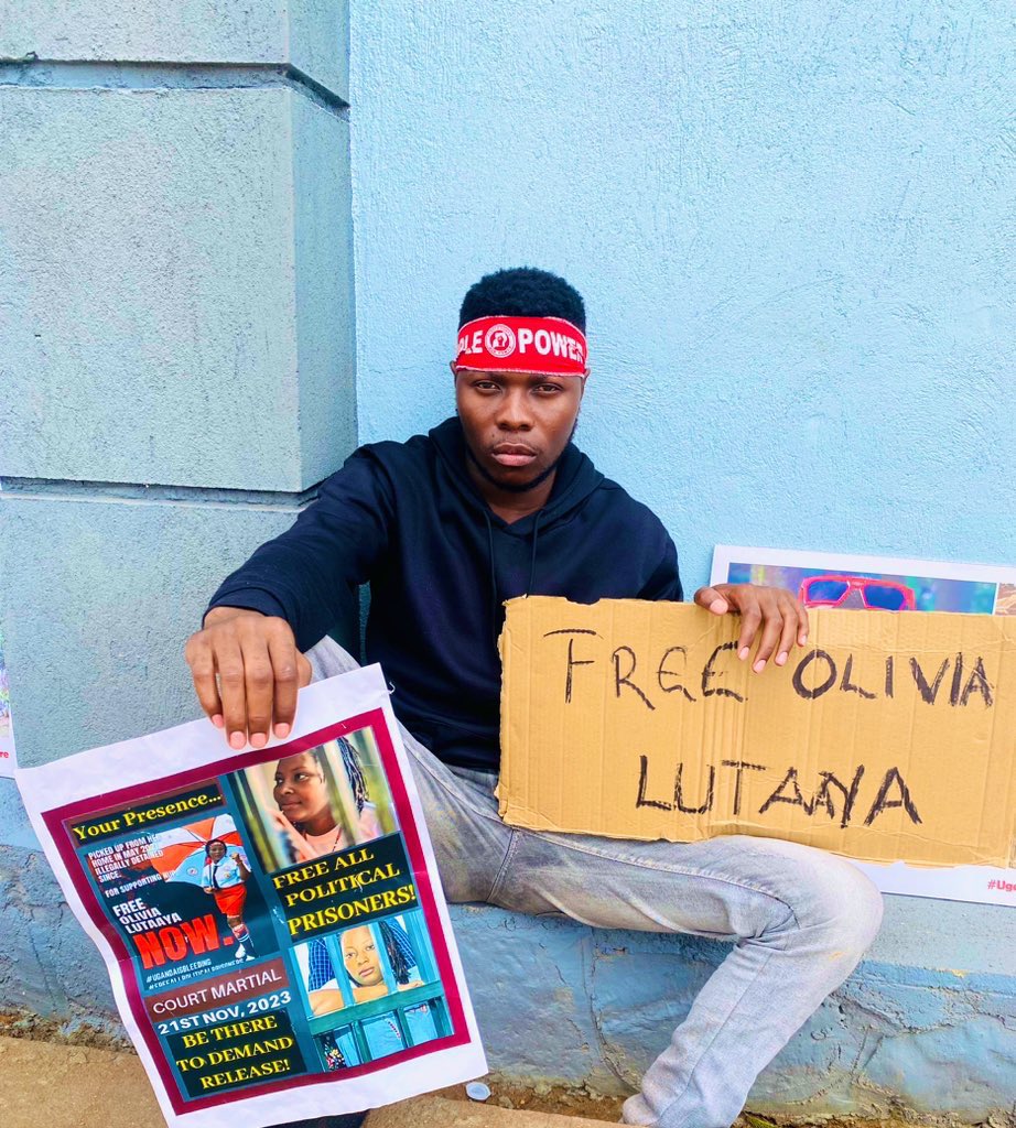 Olivia Lutaaya was scheduled to appear before the military court today together with her 27 co-accused however, the case was postponed since eight of the prisoners were reportedly unconscious and unable to attend in court. ( we ask ourselves, what happened to the online hearing