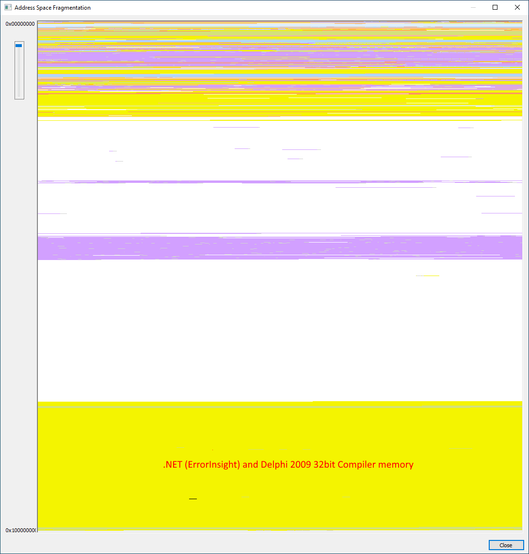 AndyHTech's tweet photo. The same project compiled in Delphi 2009 IDE with some patching done to allow up to 4 GB address space. https://t.co/03mgtLeY2I