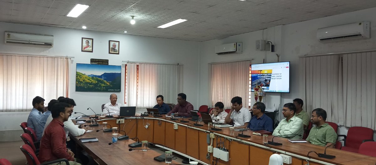 A meeting was held between Division & NHIDCL in connection with the feasibility and DPR studies for development of Multi Model Logistics Park, Udaipur (Tripura) on 24.05.2024.