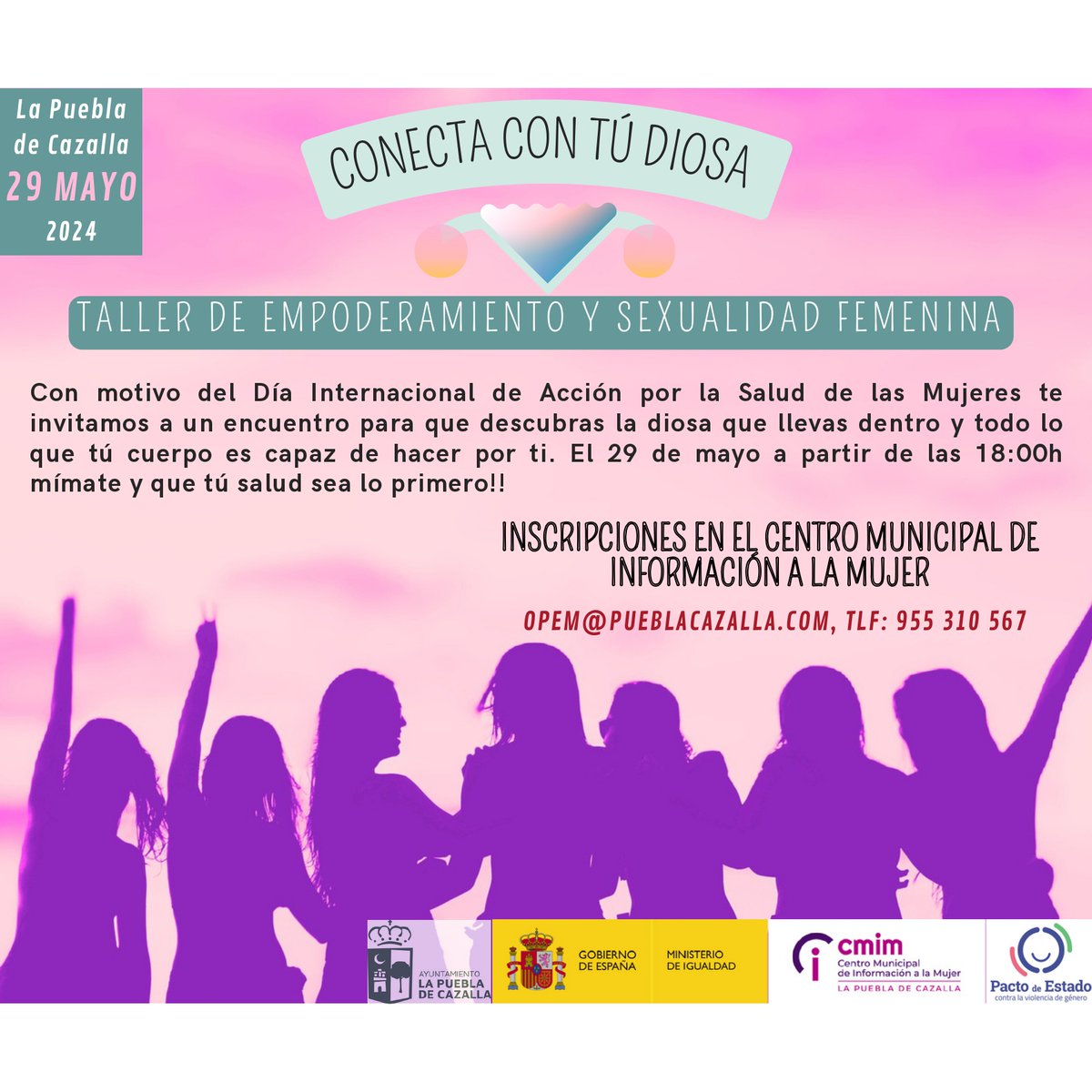 cmujerpuebla's tweet photo. Os recordamos que pasado mañana, tendrá lugar el Taller de Empoderamiento con motivo del Día I. De Acción por la Salud de las Mujeres. Estará dirigido por José Jiménez Flor y tendrá lugar a partir de clase 6 de la tarde en la Biblioteca.
Os esperamos!!!? https://t.co/AdHpJYtvR3