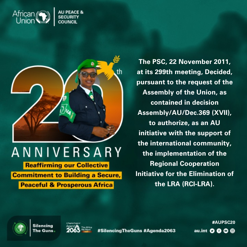AUC_PAPS's tweet photo. 🎇Marking the 20th Anniversary of the African Union Peace and Security Council #AUPSC20 #AUPeaceSupportOperations #AUPSOs https://t.co/B3FQi4LBnq