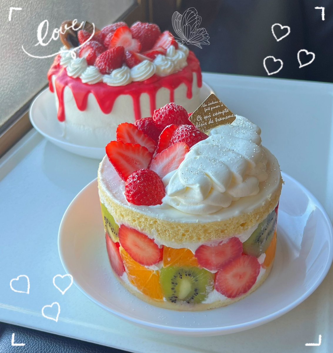 aqmealcook's tweet photo. フルーツケーキとショートケーキ作りました🍰🤍🫧
 #お菓子作り好きな人と繋がりたい
 #フルーツケーキ
 #ショートケーキ https://t.co/pUzC3DSlXg